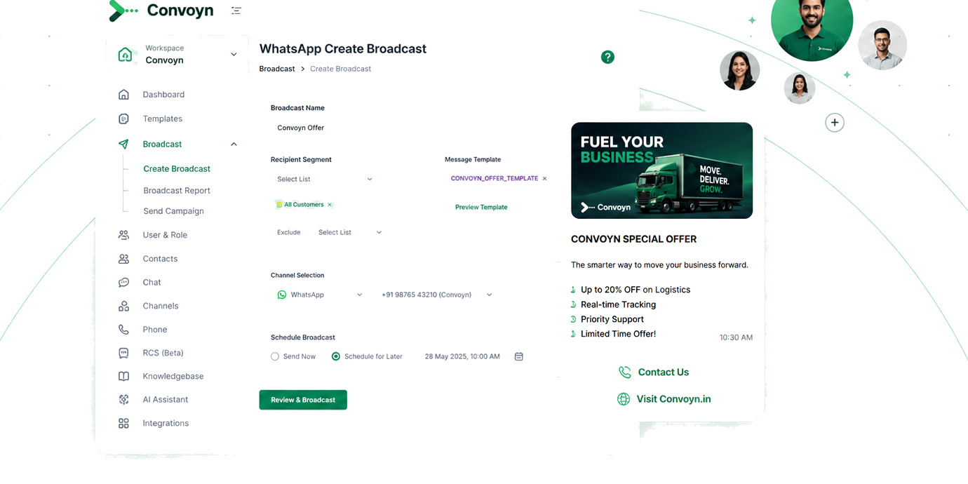 Convoyn Create Broadcast